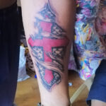 Scar style tattoo