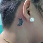 behind ear
