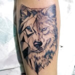 face of the wolf tattoo piece