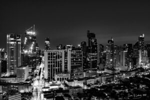 Makati Ave at Night in Black 3